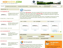 Tablet Screenshot of nosfavoris.com